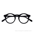 Latest Custom Logo Fancy Retro Acetate Optical Eyeglasses Frames